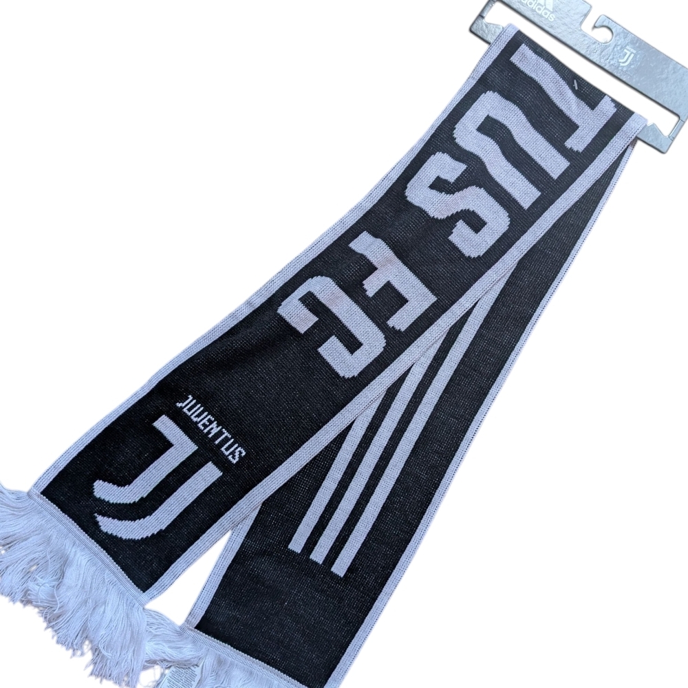 Adidas Black and White Juventus Scarf